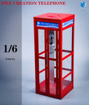 FIVETOYS: F2013A 1/6 A Telephone Booth (RED VARIANT)