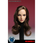 SUPER DUCK: SDH005-A Long Wavy Brown Hair Female Head