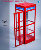 FIVETOYS: F2013A 1/6 A Telephone Booth (RED VARIANT)