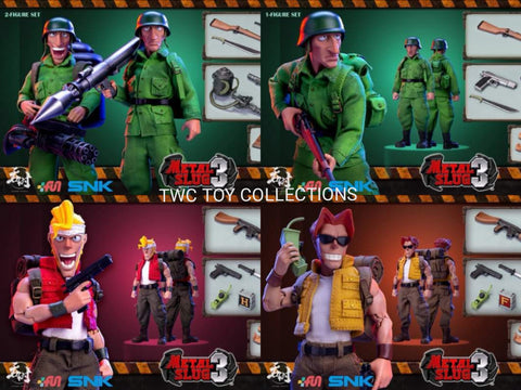 TUNSHI STUDIO 1/12 METAL SLUG III -TARMA ROVING, MARCO ROSSI, REBEL SOLDIER(1-FIGURE SET) & REBEL SOLDIER(2-FIGURE SET)