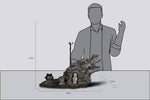 CM-SE023 COO Model 1/6 Dragon Rock of Okehazama Scene Platform