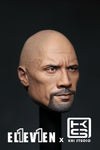 EK-01B Eleven × Kai Studio 1/6 Dwayne Johnson Head Sculpt