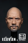 EK-01B Eleven × Kai Studio 1/6 Dwayne Johnson Head Sculpt