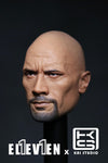 EK-01B Eleven × Kai Studio 1/6 Dwayne Johnson Head Sculpt