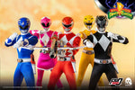 ThreeZero 3Z0310_CB Mighty Morphin Power Rangers – 1/6 Core Rangers + Green Ranger Six-Pack