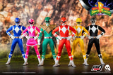 ThreeZero 3Z0310_CB Mighty Morphin Power Rangers – 1/6 Core Rangers + Green Ranger Six-Pack