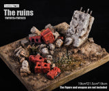 TWTOYS Fire Hydrant Ruin Scene Platform Diorama 1/6 or 1/12 TW1923