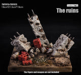 TWTOYS Fire Hydrant Ruin Scene Platform Diorama 1/6 or 1/12 TW1923