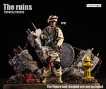 TWTOYS Fire Hydrant Ruin Scene Platform Diorama 1/6 or 1/12 TW1923