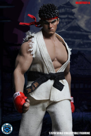 SUPER DUCK SET022 1/6 Fighter Head Sculpt + Costume Set (WHITE)