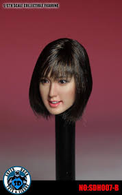 Super Duck: SDH007-B Short Brown Hair Asian Head