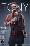 YUANXINGSHI JC-001 1/6 Gathering Trend Series FirstRound Oil head Barber Tony