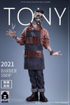 YUANXINGSHI JC-001 1/6 Gathering Trend Series FirstRound Oil head Barber Tony