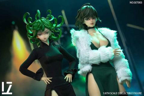 LZ TOYS 1/6 scale The heroine who guards the world Snow & wind double version Head sculpt costume set SET003