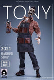 YUANXINGSHI JC-001 1/6 Gathering Trend Series FirstRound Oil head Barber Tony
