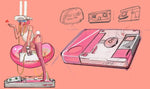(WAITLIST) DAMTOYS x COALDOG 1/4 CYBER LOVER-PINK Collectible Statue (swappable double head sculpt) DCS001