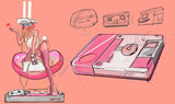 (WAITLIST) DAMTOYS x COALDOG 1/4 CYBER LOVER-PINK Collectible Statue (swappable double head sculpt) DCS001