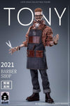 YUANXINGSHI JC-001 1/6 Gathering Trend Series FirstRound Oil head Barber Tony