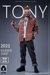 YUANXINGSHI JC-001 1/6 Gathering Trend Series FirstRound Oil head Barber Tony