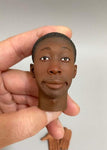 Black wordless brother 1:6 scale head sculpt accessory bag Khaby Lame