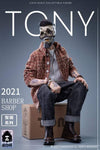 YUANXINGSHI JC-001 1/6 Gathering Trend Series FirstRound Oil head Barber Tony