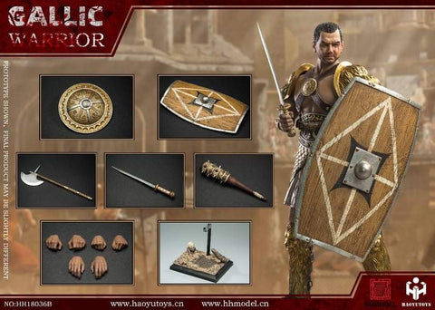 HHMODEL & HAOYUTOYS HH18036B 1/6 Imperial Army Hunting Ground Fighter-Gaul Warrior Gold version