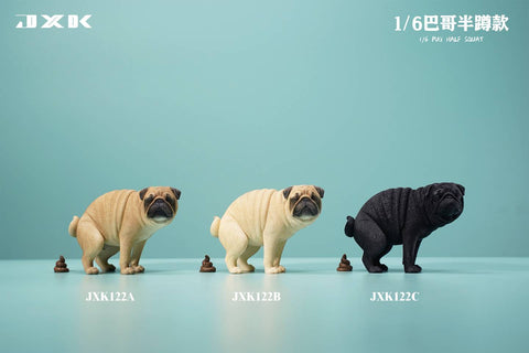 JXK 1/6 Pug Half Squat JXK122ABC