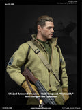 (RE ORDER) Facepoolfigure 1/6 US 2nd Armored Division Staff Sergeant Sherman Tank Commander FP009B