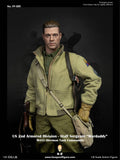 (RE ORDER) Facepoolfigure 1/6 US 2nd Armored Division Staff Sergeant Sherman Tank Commander FP009B